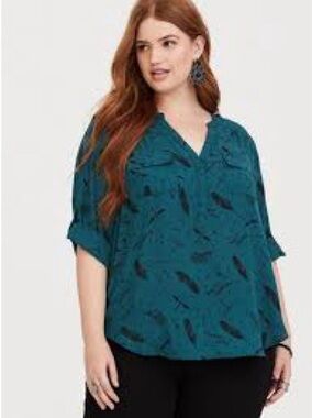 Torrid Harry Potter Harper Georgette Blouse